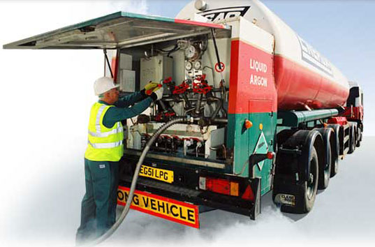 Industrial gases delivery